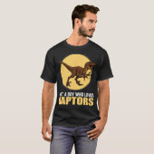 T-shirt Just A Boy Who Loves Raptors Raptor (Devant entier)