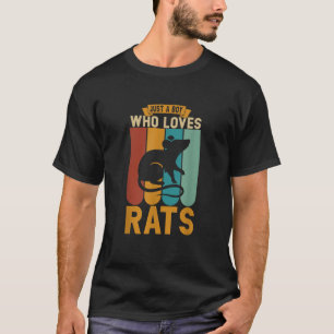 T-shirt Just a boy who loves rat