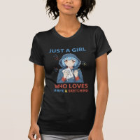 Just a Girl Who Love Anime-anime tee