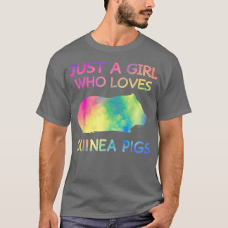 T-shirt Just A Girl Who Loves Guinea Pigs Funny Guinea Pig
