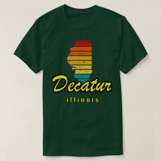 T-shirt Just a Kid From Decatur Illinois (Design devant)