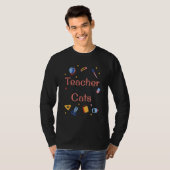 T-shirt Just a Teacher who loves Cats - Funny teaching pet (Devant entier)