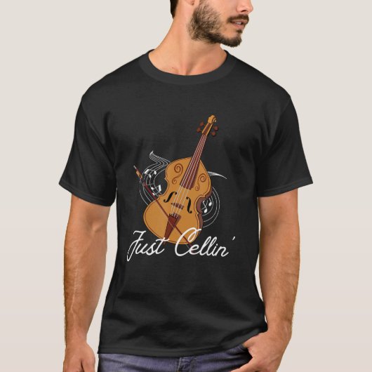 T-shirt Just Cellin Cellist Orchestra Cello Player (Devant)
