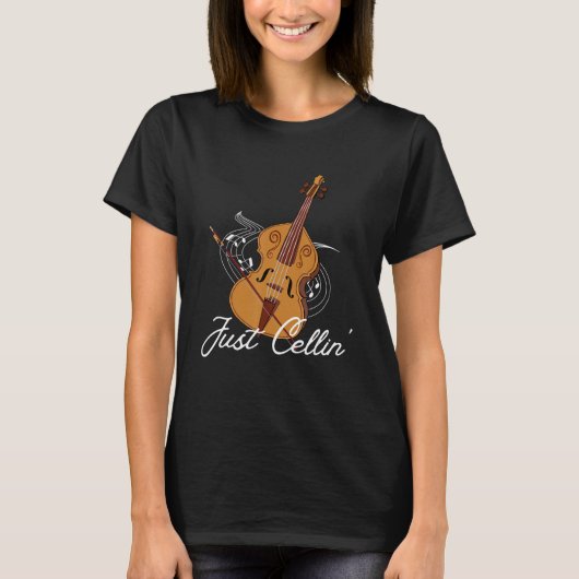T-shirt Just Cellin Cellist Orchestra Cello Player (Devant)