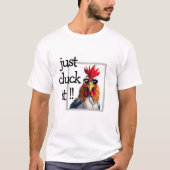T-shirt Just Cluck It Shirt - Funny Rooster Christmas Pun (Devant)