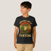 T-shirt Just I Sometimes Frog Farting Sarcastic Meme (Devant entier)