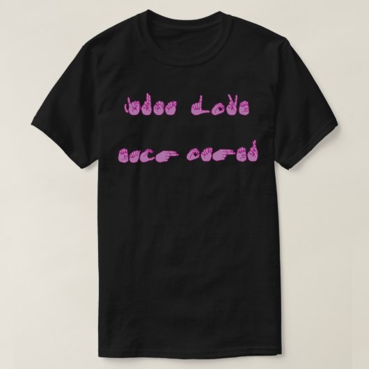 T-shirt Just Love Each Other ASL (Design devant)