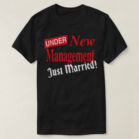 T-shirt Just Married for Groom Bride Wedding Newlyweds Men (Design devant)