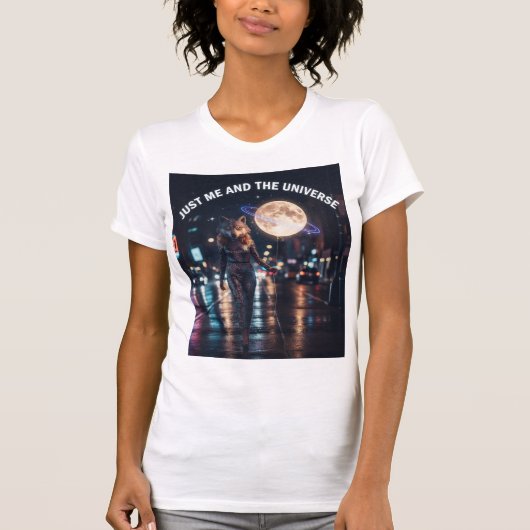 T-shirt Just Me And The Universe (Devant)