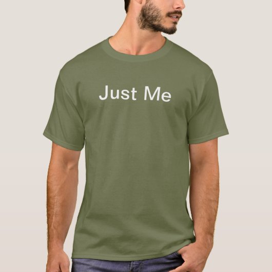 T-shirt Just Me Fatigue Green (Devant)