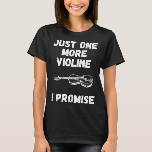 T-shirt Just noch ein Violin Saying Musician Collector (Devant)