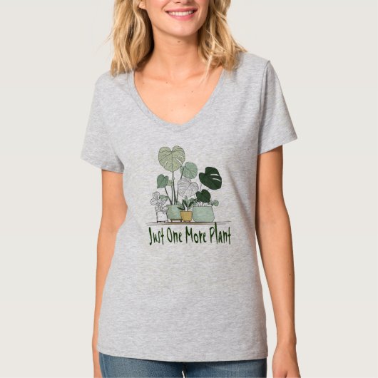 T-shirt Just One More Plant (Devant)