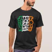 T-shirt Just Plain Lucky St Patricks Day Irish Flag Irelan (Devant)