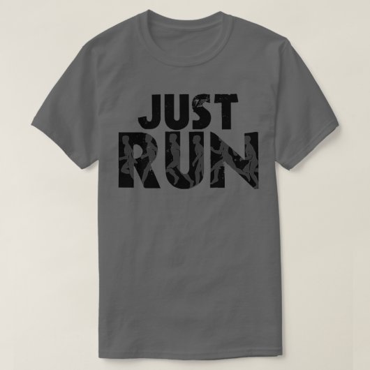 T-shirt Just Run  (Design devant)