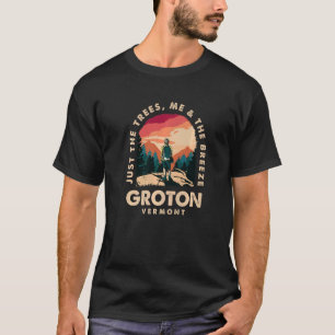 T-shirt Just The Trees Me & The Breeze Groton Randonnée Ve