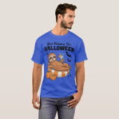 T-shirt Just Waiting For Halloween Cute Lazy Sloth Hallowe (Devant entier)