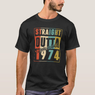 T-shirt Juste À Côté Septembre 1974 Rétro 46 Ans 46