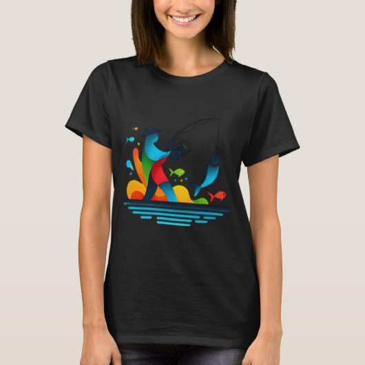 T-shirt Juste à pêcher ! (Devant)