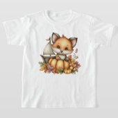 T-shirt Juste à traîner, Citrouilles & Renards (Poser)