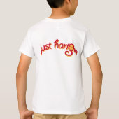 T-shirt Juste accrocher la tete graphique funky rouge sing (Dos)