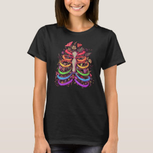 T-shirt Juste Aimer Les Crevettes Fleurs Pour Hommes Femme