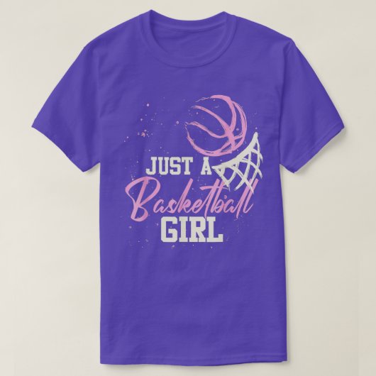 T-shirt Juste Basketball Fille Joueuse Drôle Femme Softbal (Design devant)