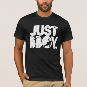 T-shirt juste bboy - blanc affligé