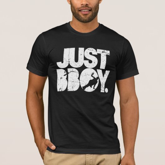 T-shirt juste bboy - blanc affligé (Devant)