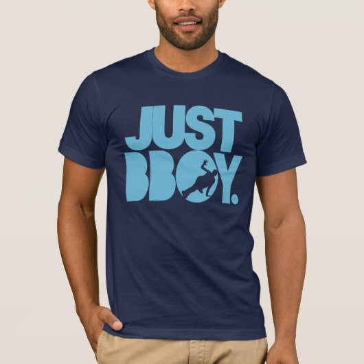 T-shirt juste bboy - bleu (Devant)
