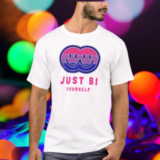 T-shirt Juste Bi Yourself : Connected Smiles Tee