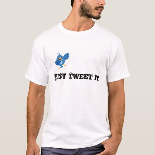 T-shirt Juste bip il gazouillement inspiré (Devant)