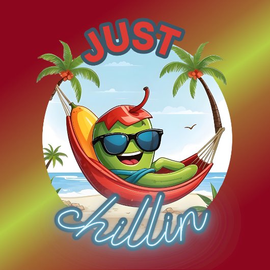 T-shirt Juste Chillin Chili Hammock Beach