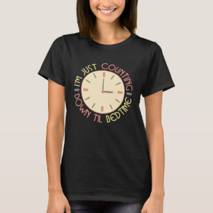T-shirt Juste Compter Jusqu'Au Lit Du Lit Occupé Maman Vie