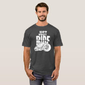 T-shirt Juste conception de moto de tour (Devant entier)