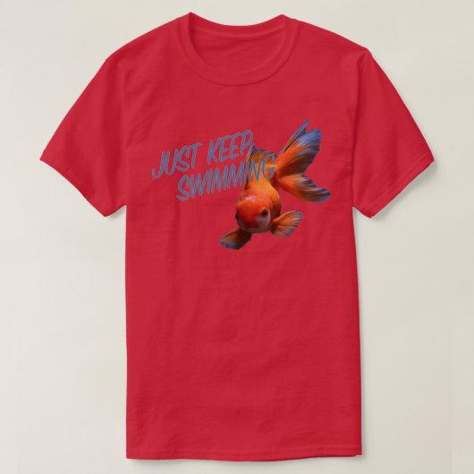 T-shirt Juste continuer à nager (Design devant)