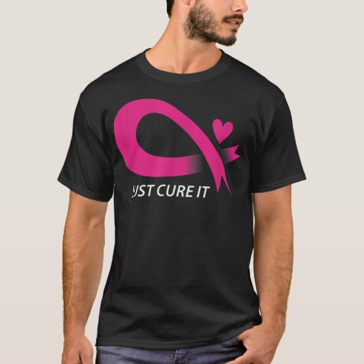 T-shirt Juste Cure It Pink Break Sensibilisation au cancer (Devant)