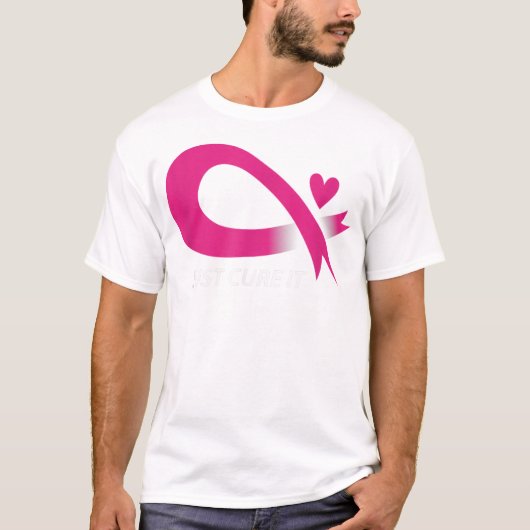 T-shirt Juste Cure It Pink Break Sensibilisation au cancer (Devant)