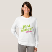 T-shirt Juste danse - vert (Devant entier)