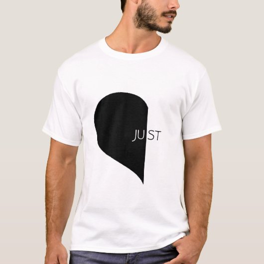 T-shirt Juste demi de chemise (mariée) de coeur (Devant)