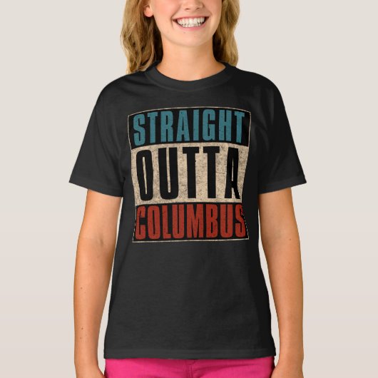 T-shirt Juste devant Columbus Ohio OH USA (Devant)