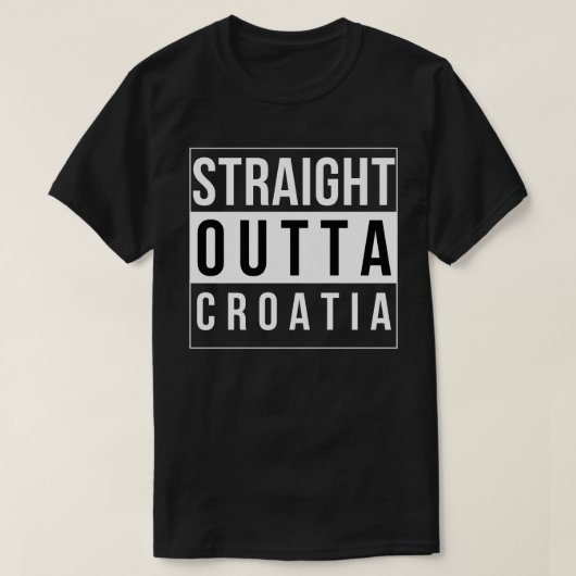 T-shirt Juste devant la Croatie (Design devant)