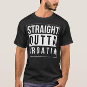 T-shirt Juste devant la Croatie (Devant)