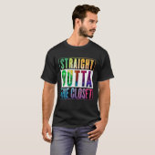 T-shirt Juste Devant Le Closet - Gay pride LGBT (Devant entier)