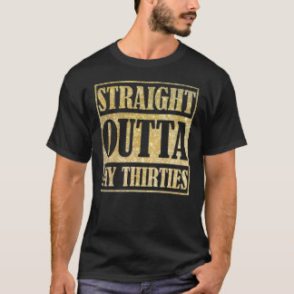 T-shirt Juste devant ma trentaine drôle 30e anniversaire G