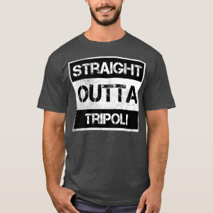 T-shirt Juste En-Dehors De Tripoli Libye Vintage Distressé