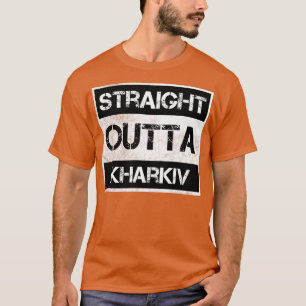 T-shirt Juste En Face De Kharkiv Ukraine Vintage En Désarr