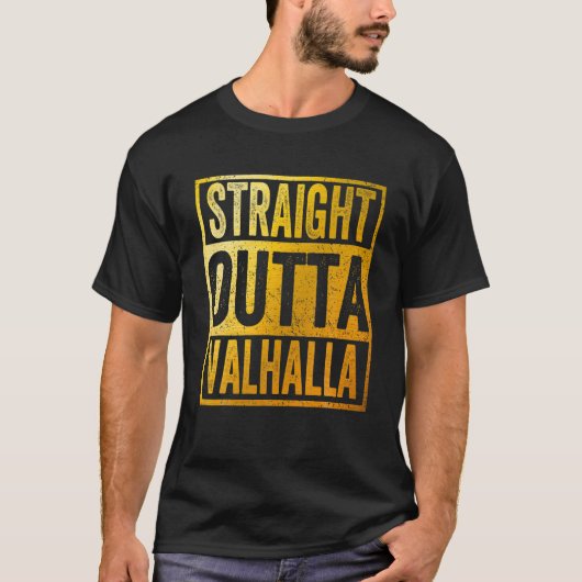 T-shirt Juste En Face De Valhalla Asgard Odin (Devant)