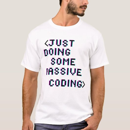 T-shirt juste en faisant un codage passif (Devant)