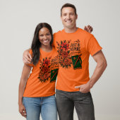 T-shirt Juste est Aspire Design avec Fleurs (Unisexe)