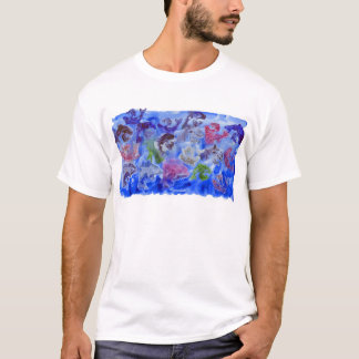 T-shirt Juste estampillage de peinture de sucre de